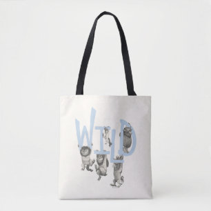 Tote Bag WILD   Wild Things et Max - Bleu