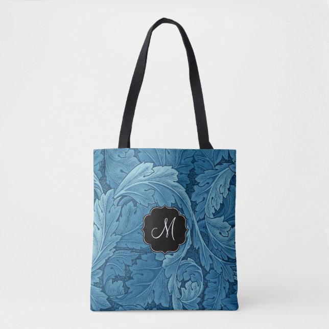 Tote Bag William Morris Acanthus avec Monogramme (Devant)