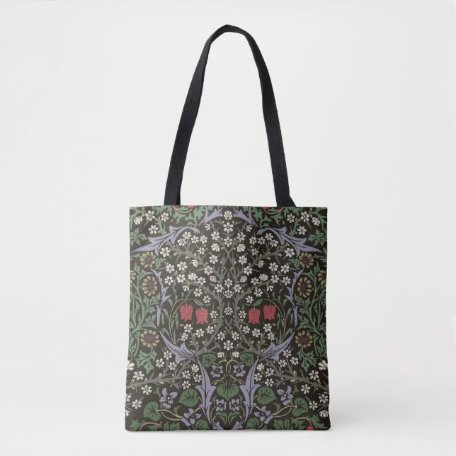 Tote Bag William Morris Blackthorn Tapestry Floral (Devant)