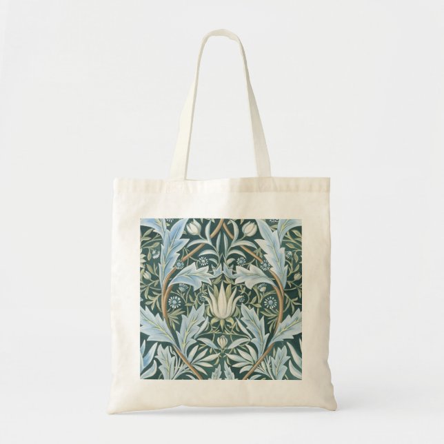 Tote Bag William Morris Fine Fond d'écran Floral Motif (Devant)