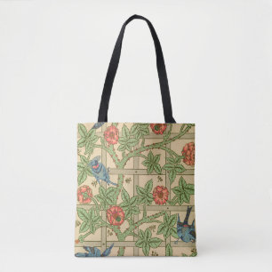 Tote Bag William Morris Trellis Design classique de papier 
