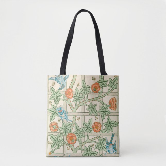 Tote Bag William Morris Trellis Victorian Wallpaper (Devant)