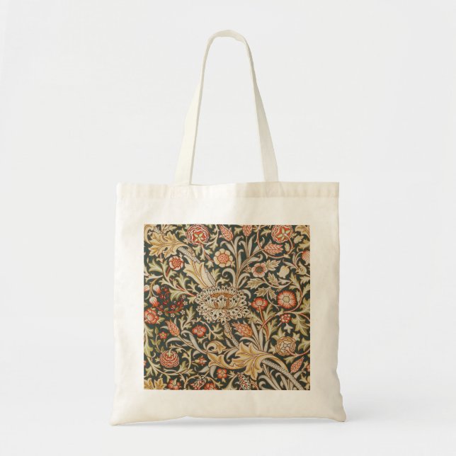Tote Bag William Morris Trent Garden Flower Classic Botanic (Devant)