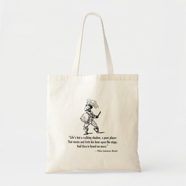 Tote Bag William Shakespeare Macbeth Drama anglais Death TS (Devant)