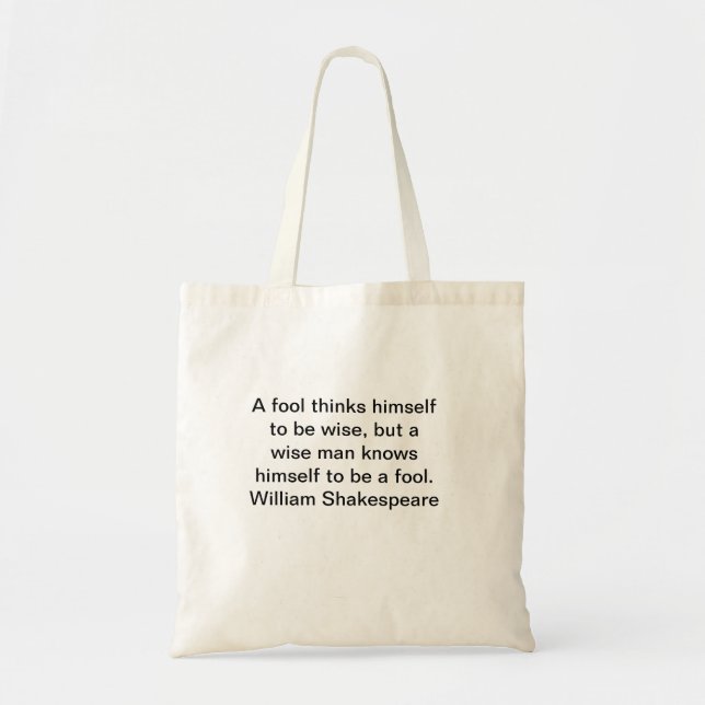 Tote Bag William Shakespeare Quotes Tote Bags (Devant)