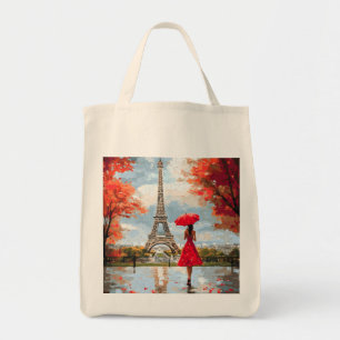Tote Bag Wind Romance Paris Chic Walk