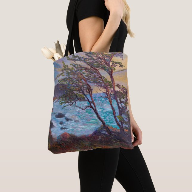 Tote Bag Windblown Cypress & Elkhorn Slough Locals Tote (De près)