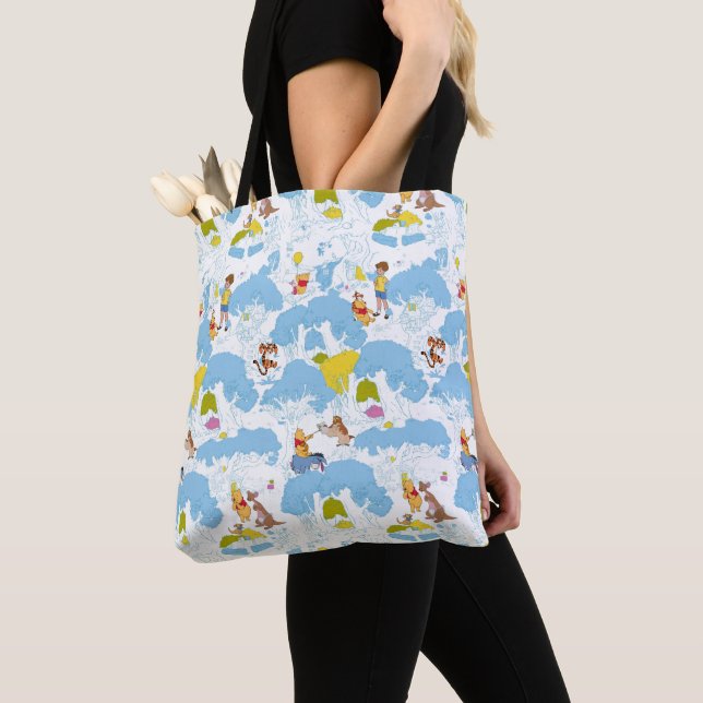 Tote Bag Winnie l'Ooh | Au Motif de l'arbre de miel (De près)