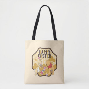 Tote Bag Winnie l'Ourson Joyeux insigne de Pâques