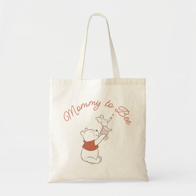 Tote Bag Winnie L'Ourson sur la lune Maman d'abeilles (Devant)