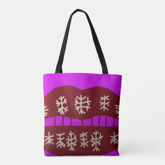 Tote Bag Winter Holiday Smile (Dos)