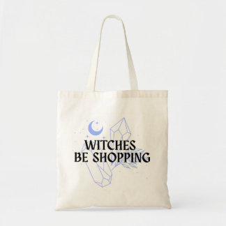 Tote Bag Witches Be Shopping - Periwinkle