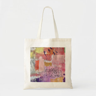 Tote bag with abstract art