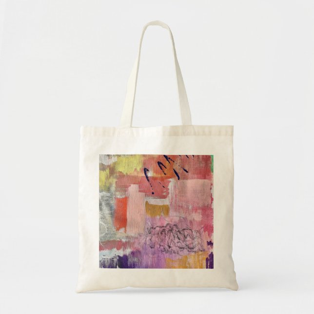 Tote bag with abstract art (Front)