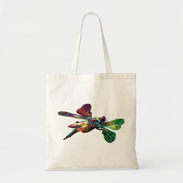 Tote bag with an image of a Libelle (Front)