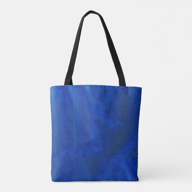 Tote Bag with Blue Design  (Back)