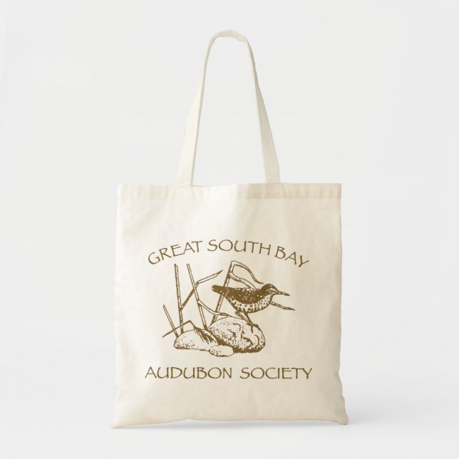 Tote Bag with Brown Logo (Front)