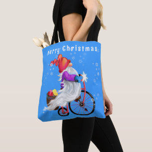 Tote Bag with Christmas Gnome