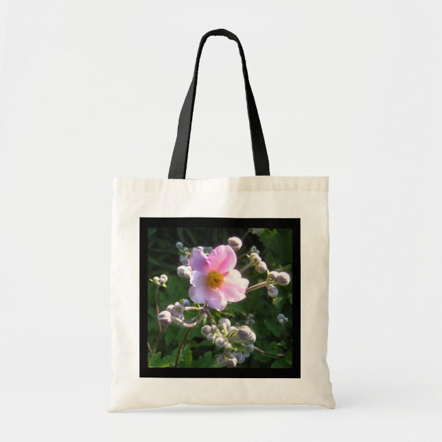 Tote Bag with Fall-Blooming Anemone! (Front)