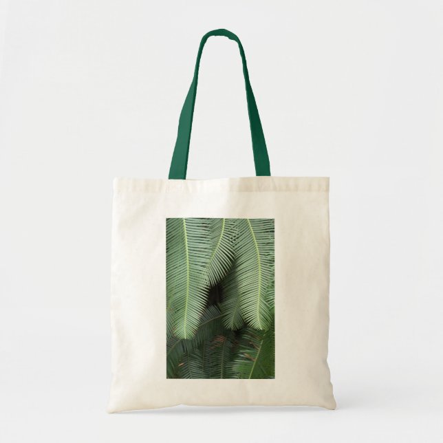 Tote Bag with Fern Motif (Front)