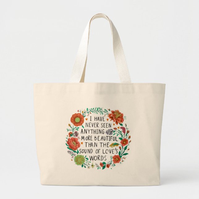 Tote Bag with Floral II (Front)