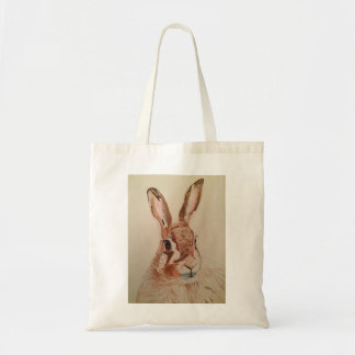 tote bag with hare image