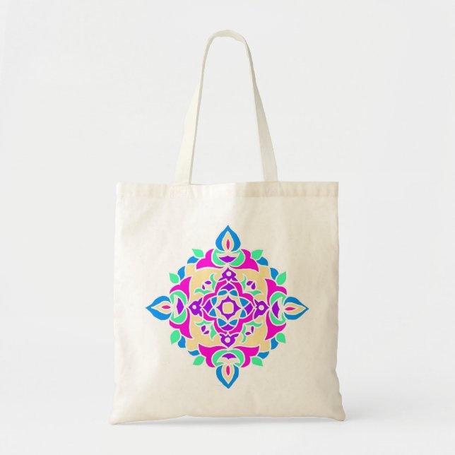 Tote Bag with Rangoli Pattern (Front)