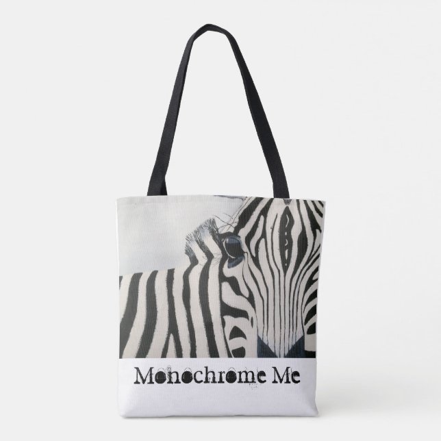 Tote bag with zebra design (Back)