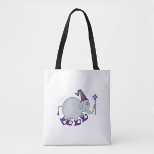 Tote Bag Wizard Elephant