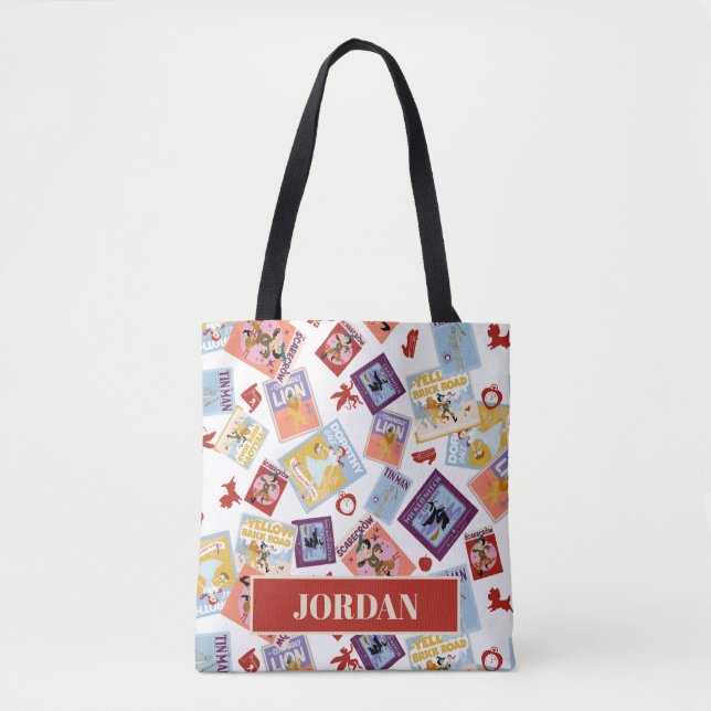 Tote Bag Wizard of Oz™ Character Print Toss Pattern (Devant)