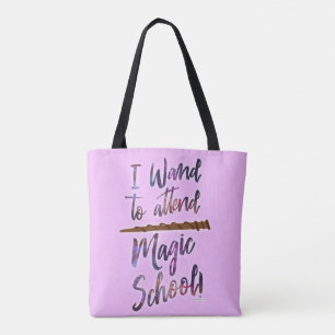 Tote Bag Wizard School Magique Fun Spellcast Disant