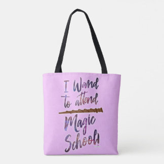 Tote Bag Wizard School Magique Fun Spellcast Disant