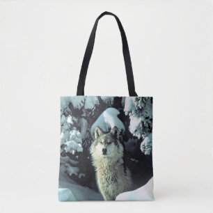 Tote Bag Wolf dans la neige