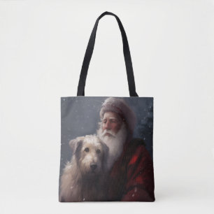 Tote Bag Wolfhound avec Noël Festif du Père Noël