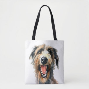 Tote Bag Wolfhound coloré   Cute hound