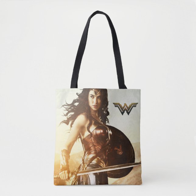 Tote Bag Wonder Woman Au coucher Du Soleil (Devant)