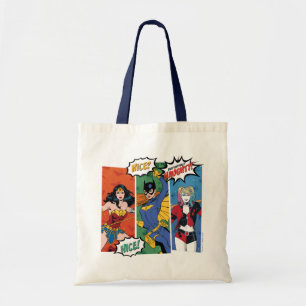 Tote Bag Wonder Woman, Batgirl & Harley Quinn Holiday