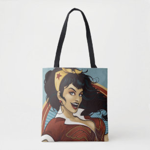 Tote Bag Wonder Woman Bombshell Name Graphic