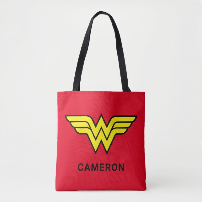 Tote Bag Wonder Woman | Logo classique | Ajouter votre logo (Devant)