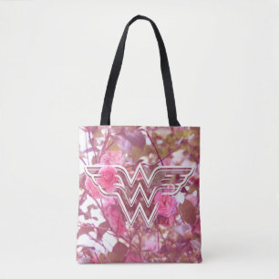 Tote Bag Wonder Woman Pink Camellia Flowo