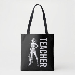 Tote Bag Wonder Woman Pose noir & blanc