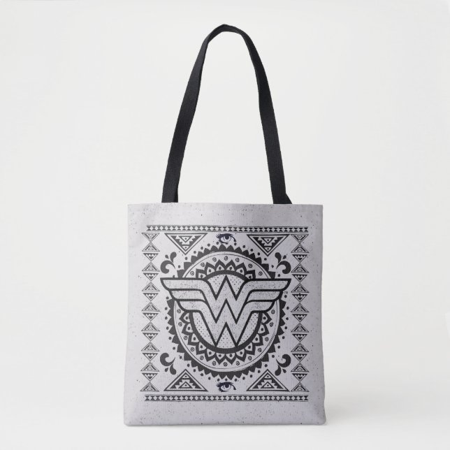 Tote Bag Wonder Woman Spirituel Tribal Design (Devant)