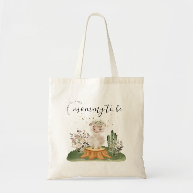 Tote Bag Woodland Sheep Mommy (Devant)