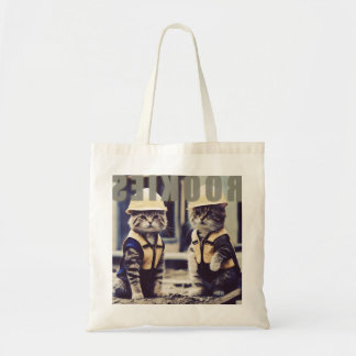 Tote Bag working cats-1