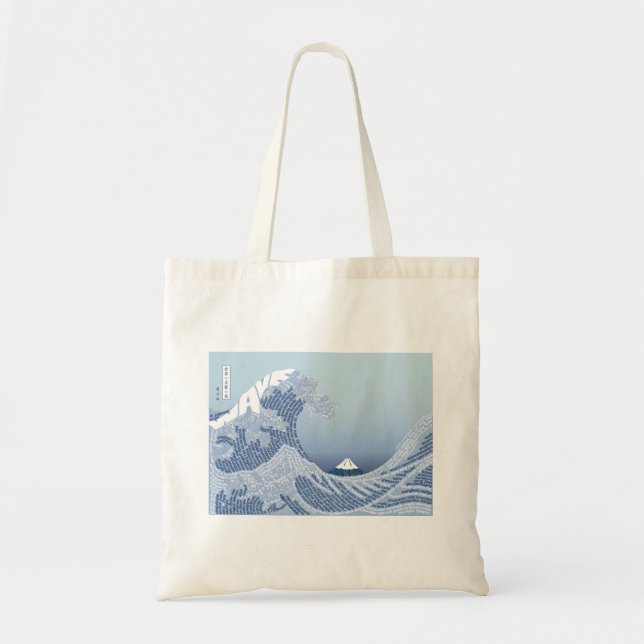Tote Bag World Word Wave Fourre-tout (Devant)