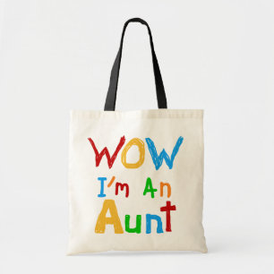 Tote Bag WOW Je suis une tante T-shirts et cadeaux