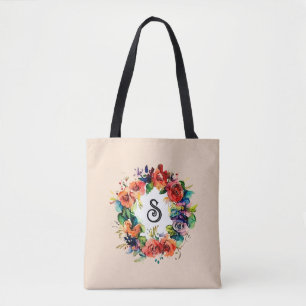 Tote Bag Wreath aquarelle