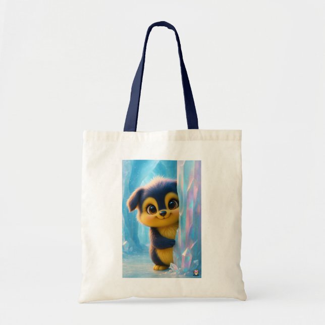 Tote Bag Wuffoo Molli Cute Kawaii Puppy Ice cave (Devant)