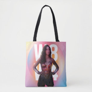 Tote Bag WW84   Lo Fi Pastel Rainbow Wonder Woman Photo