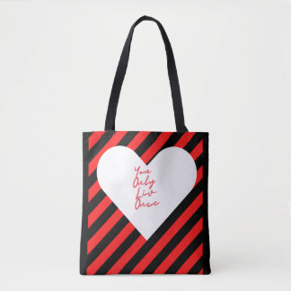 Tote Bag WWE Vive Morgan... Vous ne vivez qu'une fois